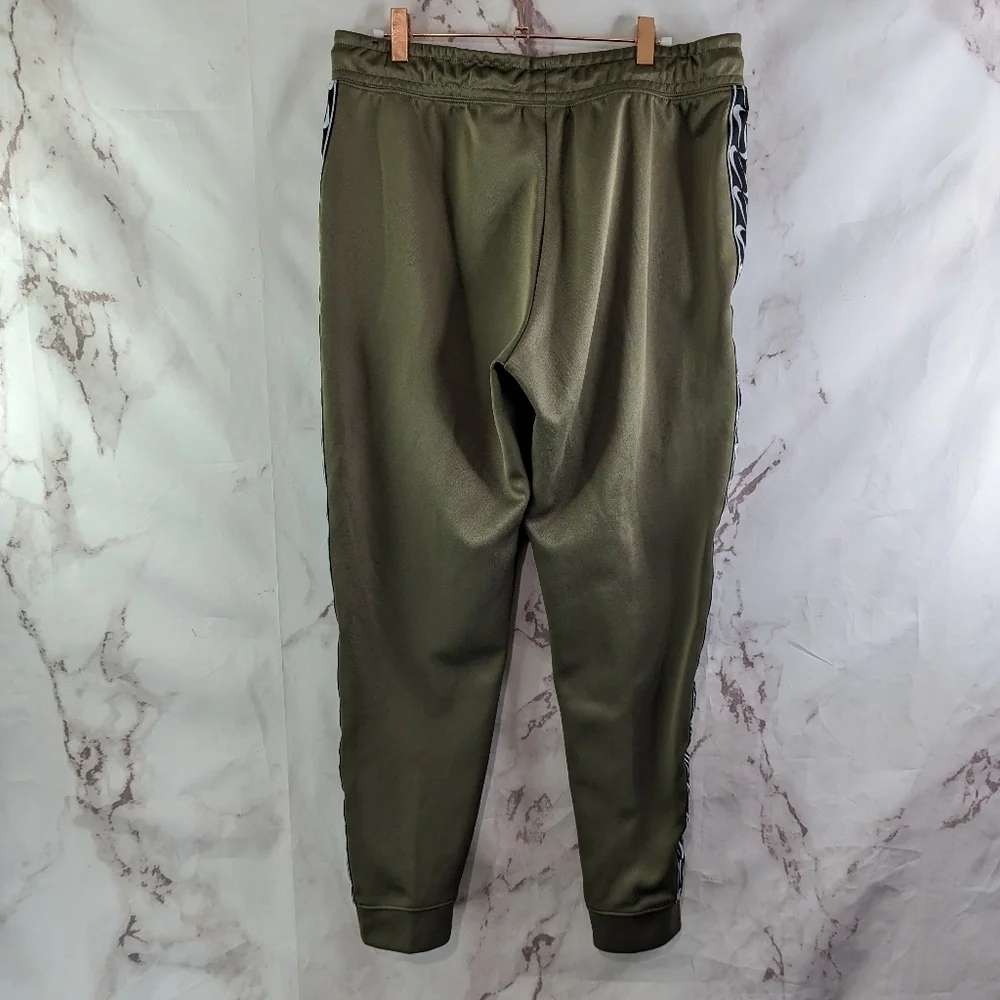 Nike Pants Womens Large Green Practice Track Basketball Warm Up Jogger Stripe